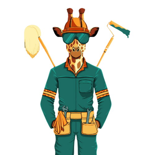 Know a Pro mascot — a giraffe in professional gear